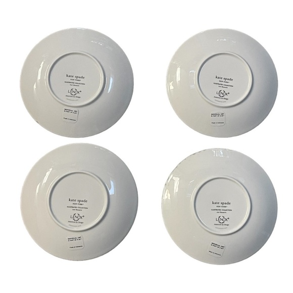 Kate Spade ♠️ by Lennox Just Desserts Tidbit Plates - Set of 4 - Picture 4 of 6